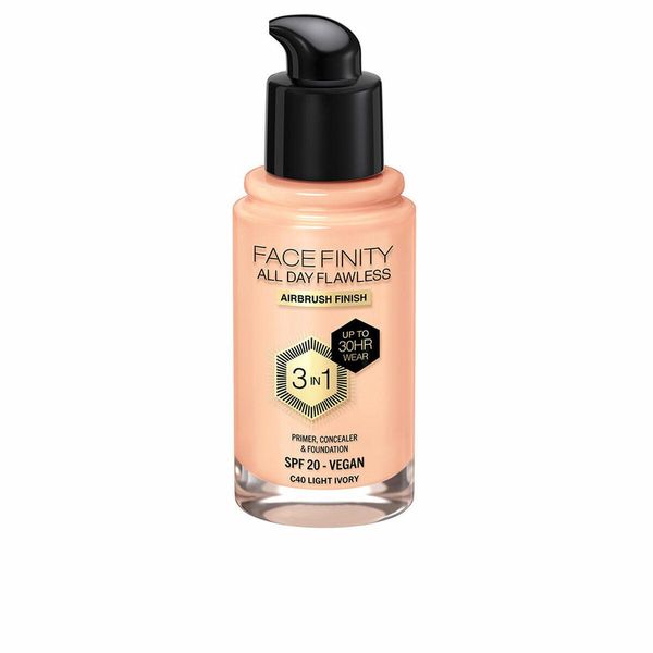 Max Factor Facefinity All Day Flawless 3 In 1 Fondotinta C40-Avorio Chiaro 30Ml-image
