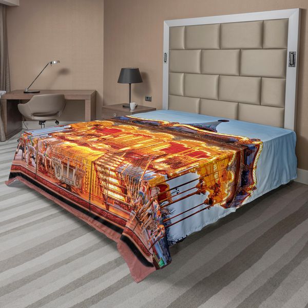 Abakuhaus Lenzuolo Carosello, Motivi Tradizionali A Cuori Nei Toni Del Verde Illustrazione Monocromatica Vortice, Lenzuolo Superiore Morbido E Confortevole Per Un Letto Decorativo 1 Pezzo 266 Cm X 260 Cm, Calendula E Blu Grigio-image