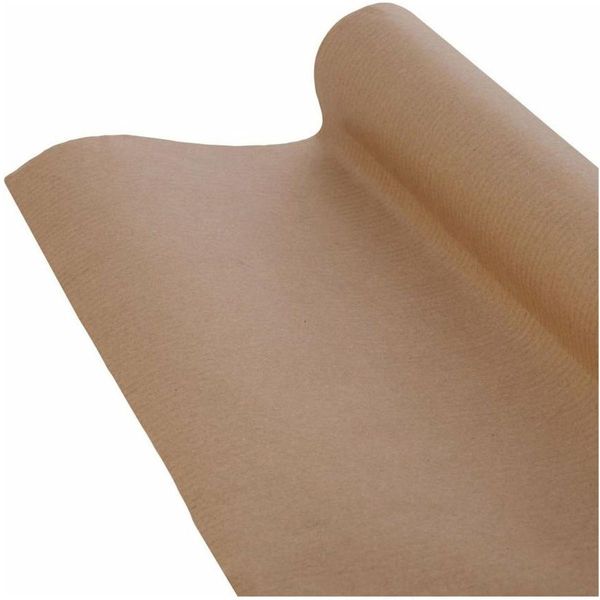 Benza - Carta Da Regalo - Carta Kraft Marrone - 70 Cm X 5 Metri Per Rotolo - 2 Rotoli-image