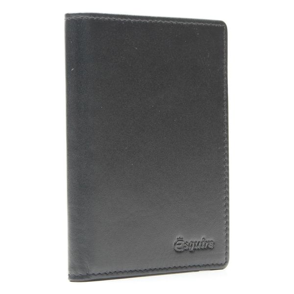 Esquire Caso Di Identificazione New Silk Passport Cover Black Nero-image