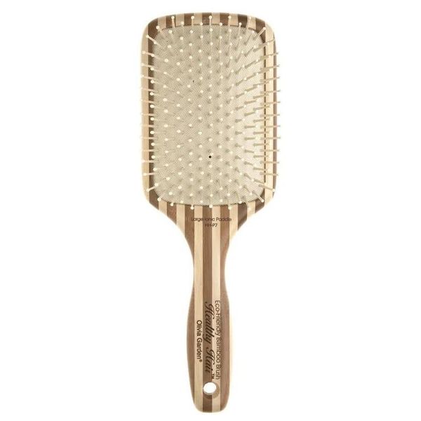 Olivia Garden Bamboo Touch Brush Spazzola Per Capelli In Bambù Eco-Consapevole Per Il Massaggio Districante Taglia L Beige/Marrone-image
