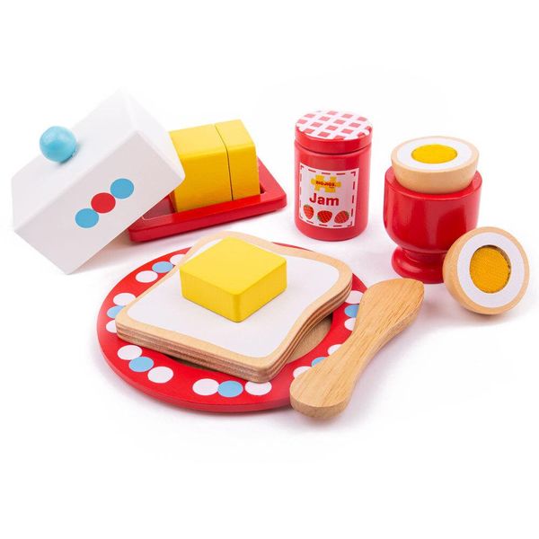 Bigjigs Toys Set Da Colazione In Legno-image