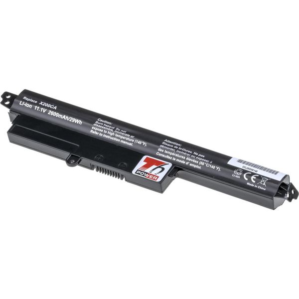 Batteria T6 Power Per Asus R200CA, Li-Ion, 11,1 V, 2600 Mah (29 Wh), Nero-image