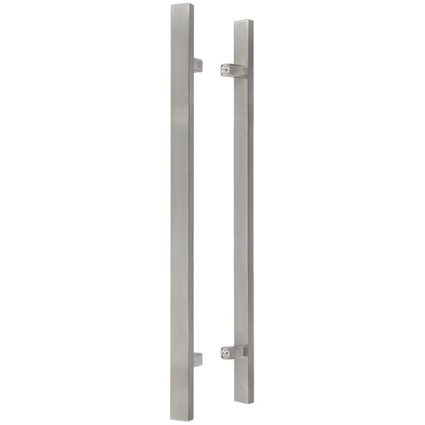 Kotarbau® Ferramenta Per Porte Esterne Maniglia Bifacciale Per Porte D'ingresso In Acciaio Inox Inox 90 Gradi 1300X1800 Mm-image