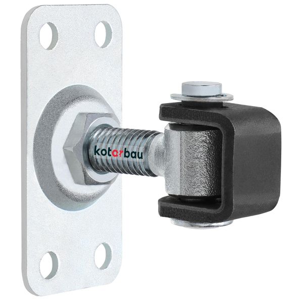 Kotarbau® Cerniera Per Porta Cerniere Per Porta Regolabili M12 Per Avvitamento Rettangolare A 4 Fori S235JR Acciaio Zincato Cerniere Per Porta Argento Cerniera Regolabile Cerniere Per Porta Cerniera Per Porta-image