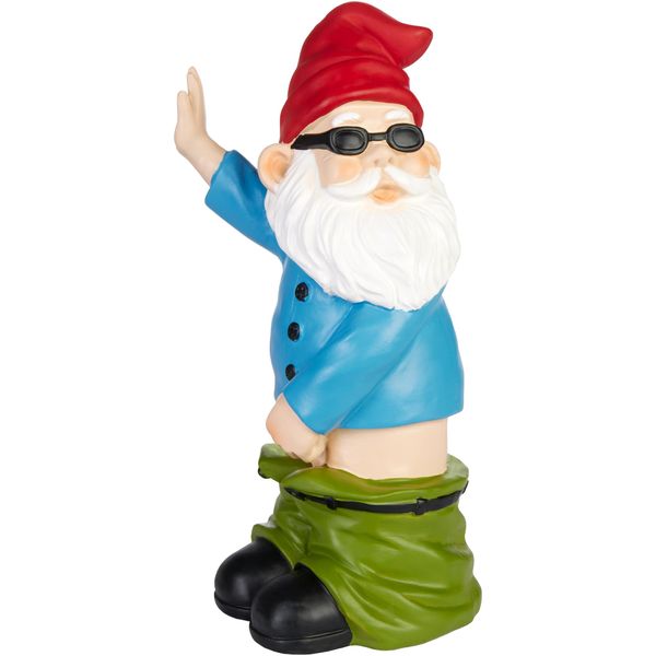 Brubaker Gnomo Da Giardino Che Fa La Pipì - Gnomo Che Fa La Pipì Con Occhiali Da Sole E Berretto - Figura Da Giardino Divertente - Decorazione Resistente Alle Intemperie Per Il Campeggio In Giardino - Decorazione Da Giardino Per Esterno - Alto 23 Cm-image