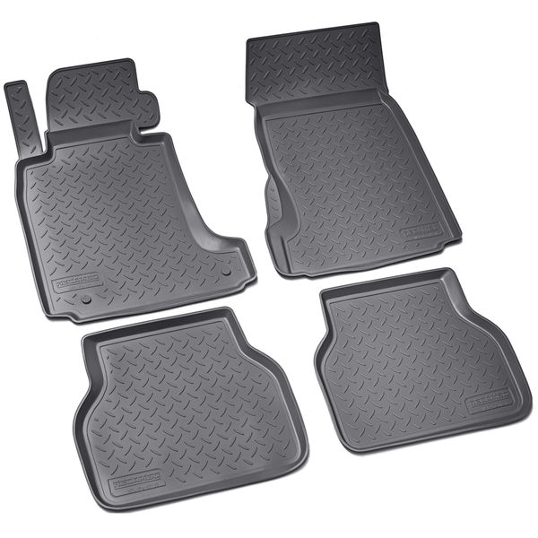 Tappetini In Gomma Per Bmw Serie 5 E39 Limo Touring | Bj 1995-2004 | Perfetta Vestibilità + Bordo-image