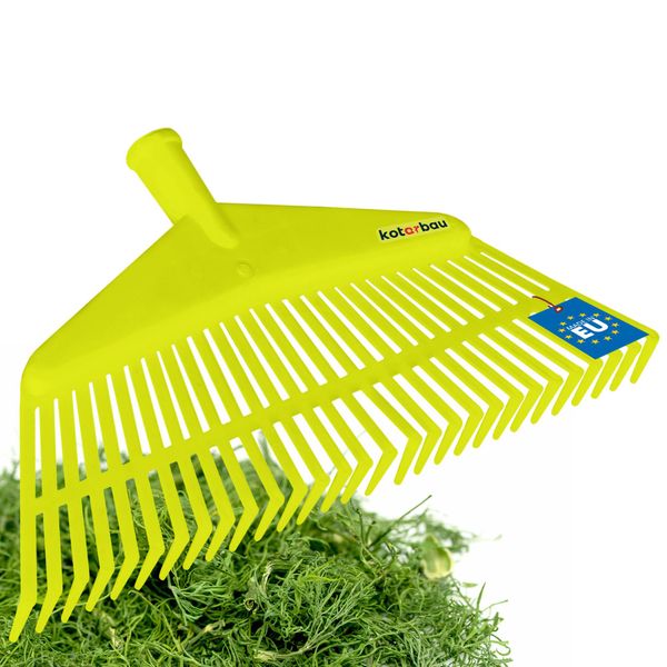 Kotarbau® Rastrello Per Foglie In Plastica Senza Manico Verde Celeste 230 X 425 Mm Rastrello A Ventaglio Rastrello Per Foglie In Plastica Rastrello Per Foglie Grande Rastrello Per Giardino Rastrello Per Prato Rastrello Per Giardino Largo Rastrello In Plastica Rastrello Per Giardino-image