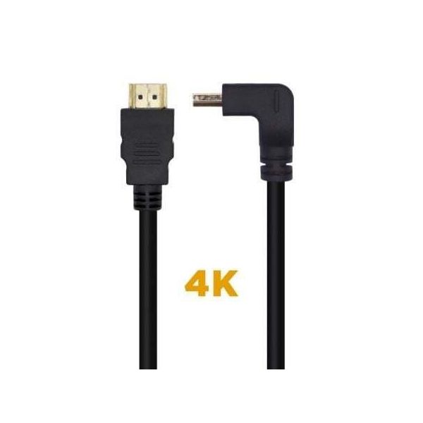 Cavo Hdmi 2.0 4K Aisens A120-0456/ Hdmi Maschio - Hdmi Maschio/ 1M/Nero-image