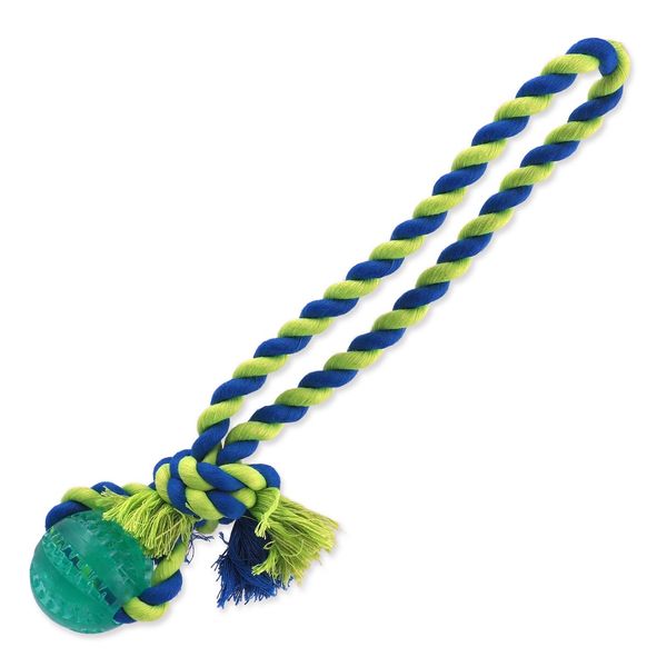 Giocattolo Cane Fantasy Dental Mint Palla Da Lancio Con Corda Verde 5 X 30 Cm 1 Pezzo-image