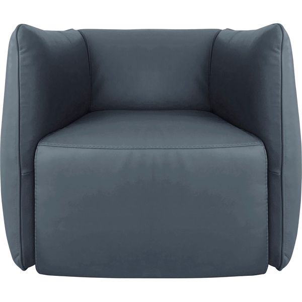 Sessel Egoitaliano "Ludo Loungesessel, Designsessel, Clubsessel, Elegant Und Zeitlos", Grau (Smoke), B:80Cm H:68Cm T:80Cm, Leder »Bull« (Echtes Rindsleder). Geschliffenes, Pigmentiertes Und Behandeltes Rindsleder Mit Einer Dicke Von 1, 3-1, 5 Mm. Dieses Leder Zeigt Eine Ziemlich Weiche Hand Mit Einem Halb Undurchsichtigen Aussehen. Es Handelt Sich Um Ein GeschüTztes Leder. Eine Leichte Deckschicht-image