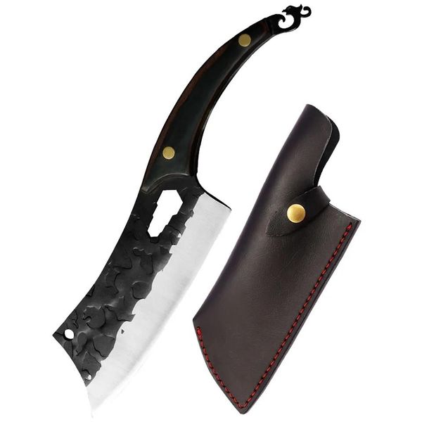 Mannaia Da Cucina HI-25837 - Marrone/Nero/Con Custodia KP25837-image