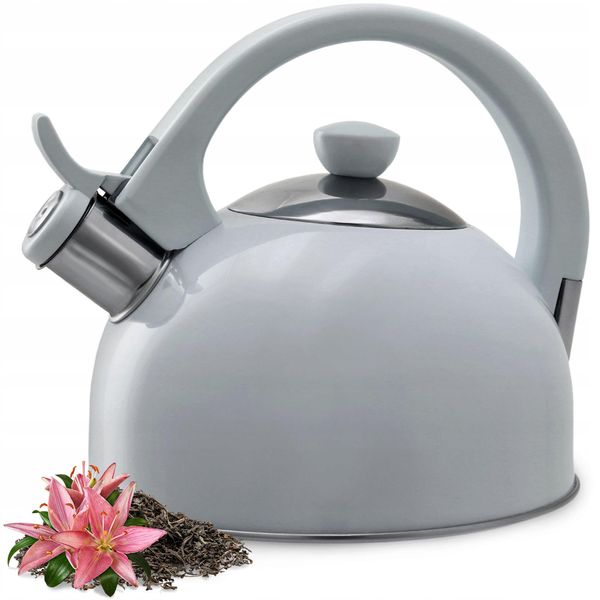 Bollitore Kadax "Vasto"", Bollitore In Acciaio Inox Per Tutti I Tipi Di Piano Cottura, Grigio, 1,7 L"-image