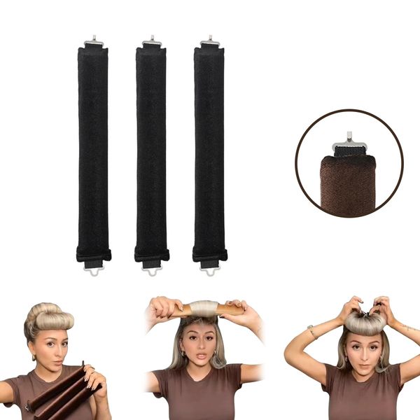 Inf Bigodini Per Arricciare I Capelli Senza Calore Nero-image
