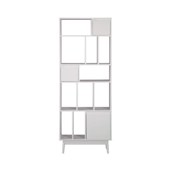Rebecca Mobili Libreria Mawar 187X70X29,5 Legno Truciolare Bianco Moderno-image