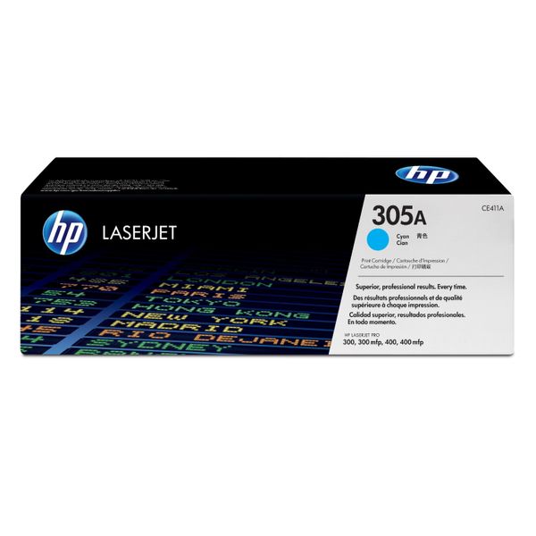 Original Hp CE411A / 305A Toner Cyan-image