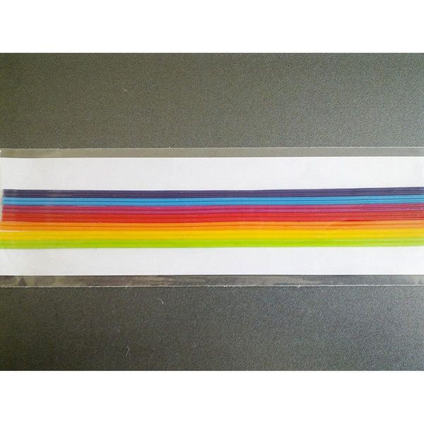 Strisce Decorative In Cera Meyco Nei Colori Dell'arcobaleno Per Candele 14 Pezzi-image