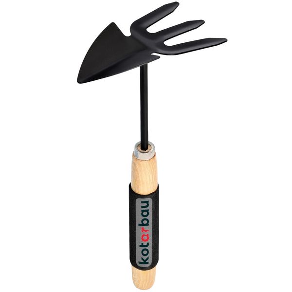 Kotarbau® Mini Zappa Doppia 65 Mm Con Denti Per Piccole Piante Piccola Zappa Zappa Da Giardino Zappetta Per Il Diserbo Zappetta Per La Semina Attrezzo Da Giardino Per Il Trapianto Diserbo Cura Del Giardino-image