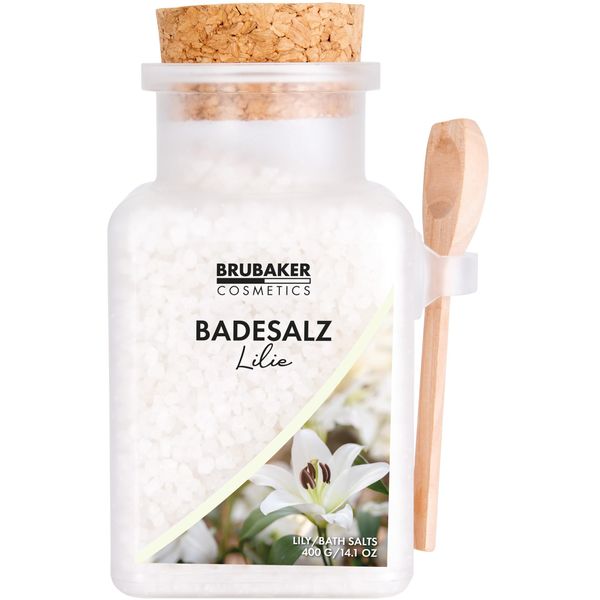 Sali Da Bagno Brubaker 400 G - Fragranza Giglio - Additivo Da Bagno Con Estratti Naturali - Bagno Di Benessere Per Il Relax, La Ricreazione E La Cura Del Corpo-image