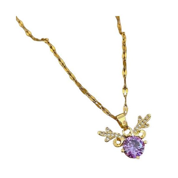 Collana SI-21671 - Oro/Viola KP21671-image