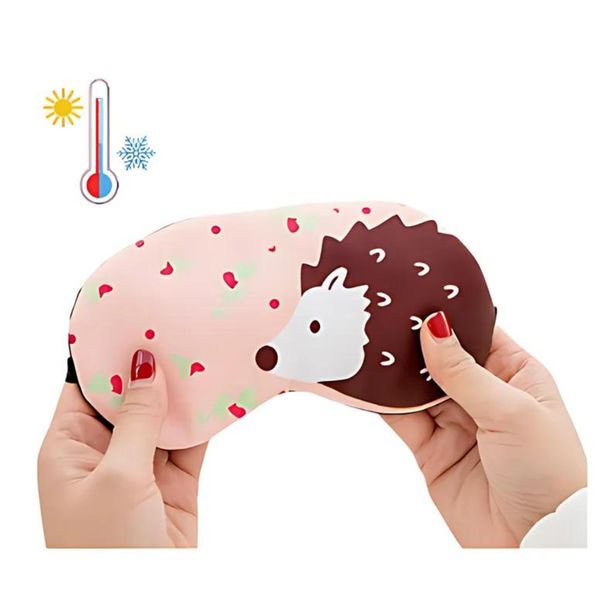 Maschere Per Gli Occhi In Gel - Maschere Rinfrescanti E Riscaldanti Per Un Buon Sonno Notturno Con Motivo A Riccio-image