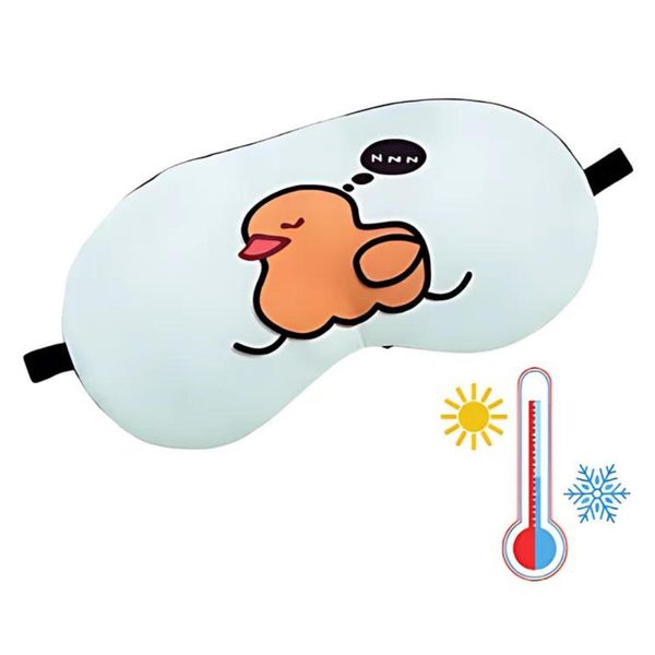 Maschera Per Gli Occhi Per Dormire - Maschera Rinfrescante E Riscaldante Per Un Sonno Di Qualità A Forma Di Anatra-image