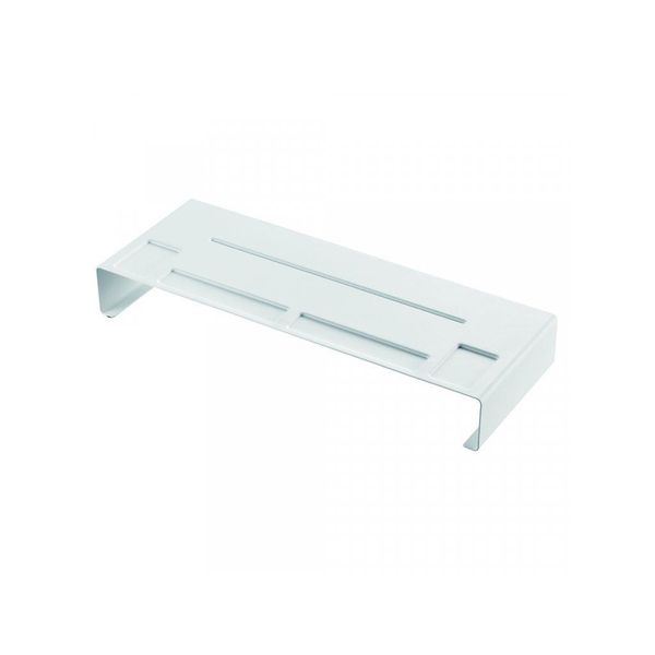 Yamazaki Home Supporto Per Monitor Mensola Per Schermo Con Spazio Di Archiviazione Metallo Bianco 03305-image
