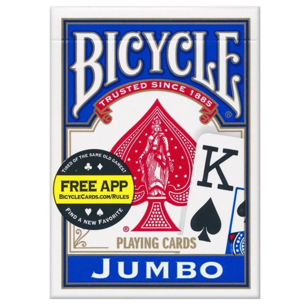 Carte Bicycle Jumbo Rider Back Blu-image