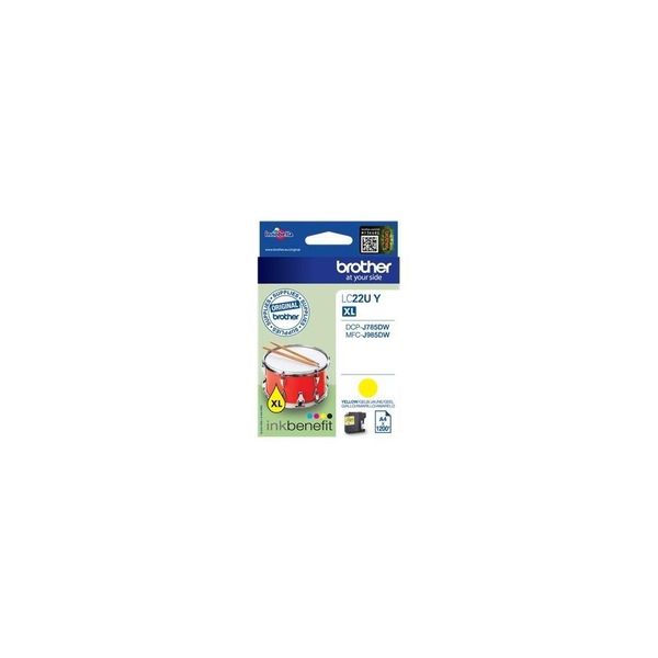 Original Brother MFC-J 985 Dw (LC-22UY) Druckerpatrone Gelb-image