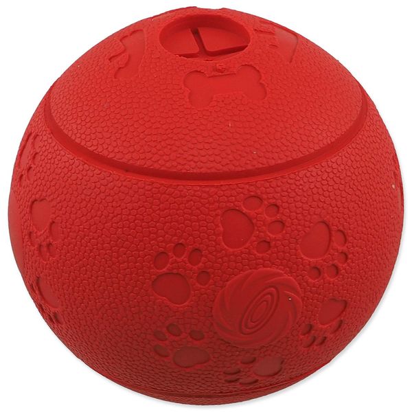 Palla Dog Fantasy Per Bocconcini Rossa 11Cm 1 Pz-image