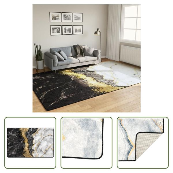 The Living Store Tappeto Lavabile Multicolore 190X300 Cm Antiscivolo-image