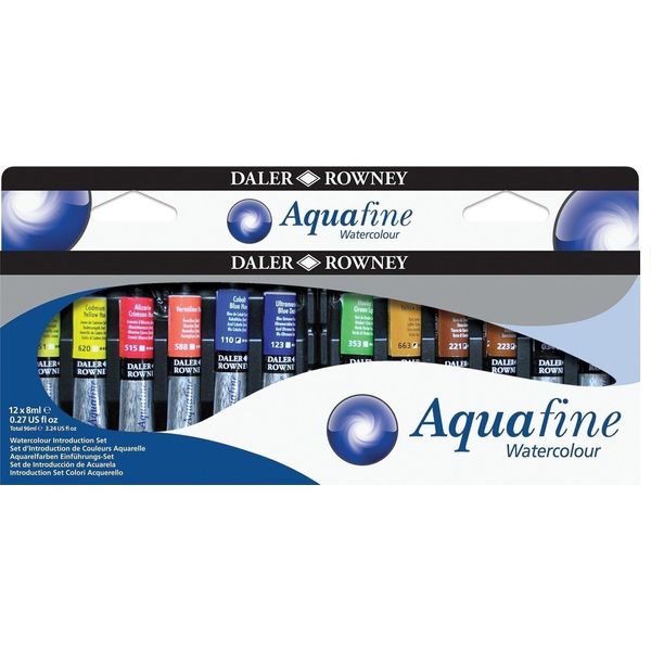 Daler Rowney Aquafine Set Di Colori Ad Acqua 12 X 8 Ml-image