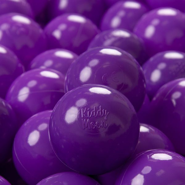 Kiddymoon 300 Palline Da Gioco ∅ 7Cm Per Neonati E Bambini Palline Da Bagno In Plastica Eu, Viola-image
