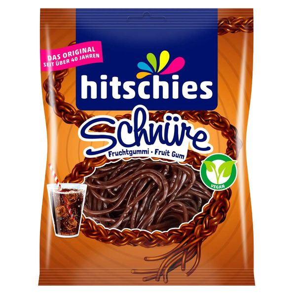 Gomme Alla Frutta Hitschies Cola Strings Al Gusto Di Cola 125G-image