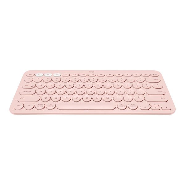 Logitech K380 Tastiera Bluetooth Multi-Device - Tastiera - Senza Fili - Bluetooth 3.0 - Tedesco - Rosa (920-009583)-image