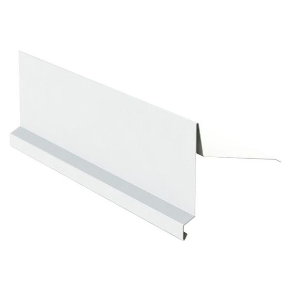 Binario Di Protezione Per Tetto Inclinato RŠ 250, 1 M, Zinco Verniciato, Bianco Ral 9010-image
