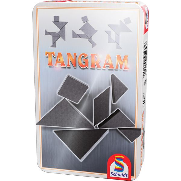 Schmidt 51213 Schmidt Mbs Tangram In Metalldose Geschicklichkeitsspiel-image