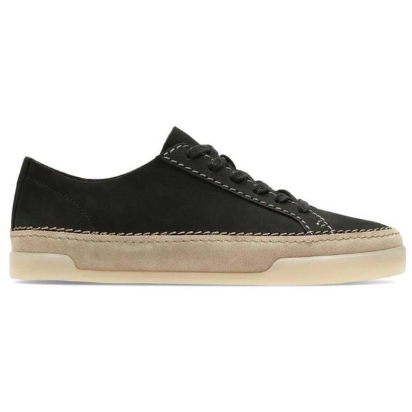 Clarks Scarpe Da Ginnastica Da Donna In Pelle Nabuk Nera Hidi Holly 37-image