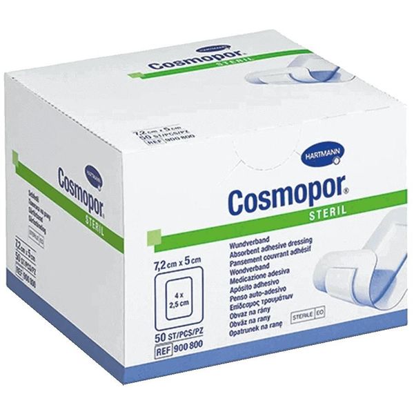 Hartmann Cosmopor® Medicazione Sterile Per Ferite 7,2 X 5 Cm - 50 Pezzi | Confezione (50 Pezzi)-image