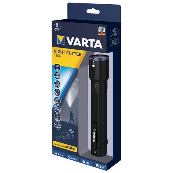 Varta Night Cutter F30R - Torcia Elettrica - Led - 4 Modalità - 7 W-image