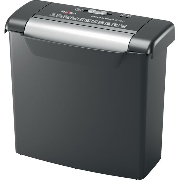Rexel Momentum S206 Distruggi Documenti Taglio A Striscia 72 Db Nero, Grigio-image