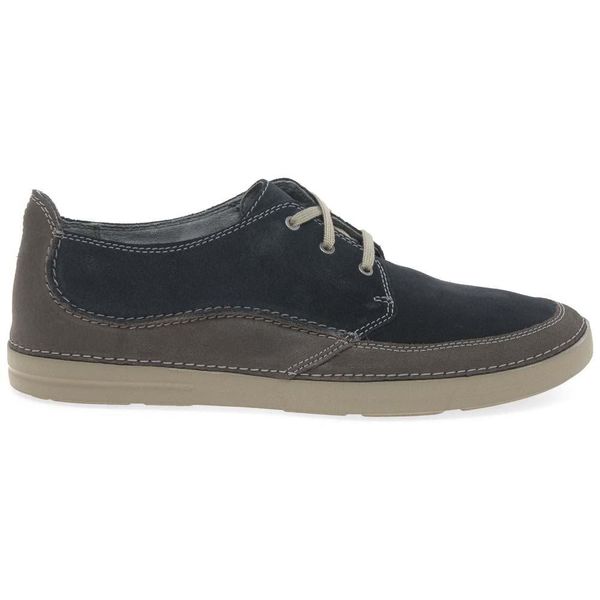 Clarks Gosler Edge Scarpe Da Uomo In Pelle Blu Navy Clarks Gosler Edge Scarpe Da Uomo In Pelle Blu Navy 40-image