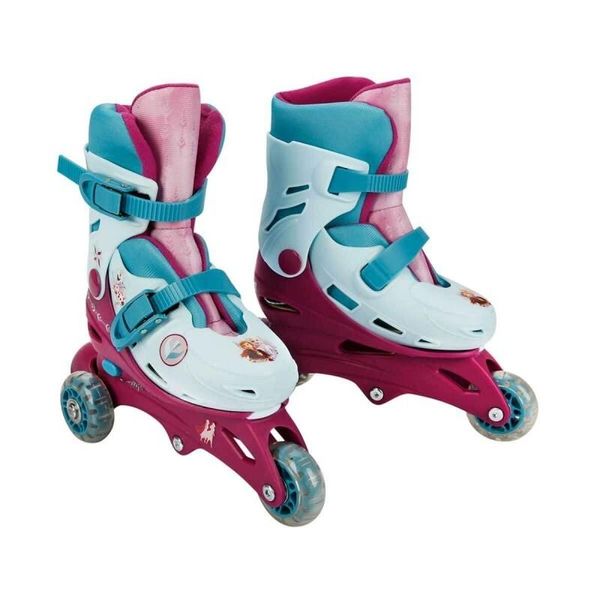 Mondo Toys - Disney Frozen - 3 Pattini In Linea - Pattini Regolabili A Doppia Funzione - Ruote In Pvc - Taglia S/M 29/32 - 28299 Mondo-image