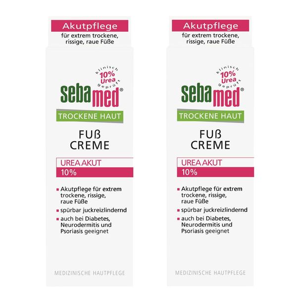 Sebamed Crema Piedi Urea Acuta Per Pelli Ruvide E Secche 100Ml Confezione Da 2 Pz-image