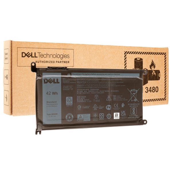 Dell - Laptop-Batterie - Lithium-Polymer - 3 Zellen - 3684 Mah - 42 Wh - FüR Inspiron 13 53XX, 15 55XX, 17 57XX, Latitu-image