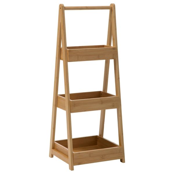 5Five Simply Smart Scaffale Da Bagno A 3 Livelli, Portaoggetti, Bambù, 78 Cm, 17423-image