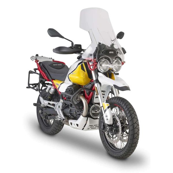Givi Winshield D8203STG - Trasparente, 528 Mm X 460 Mm Con Abe Per Moto Guzzi V85 Tt (19>22)-image