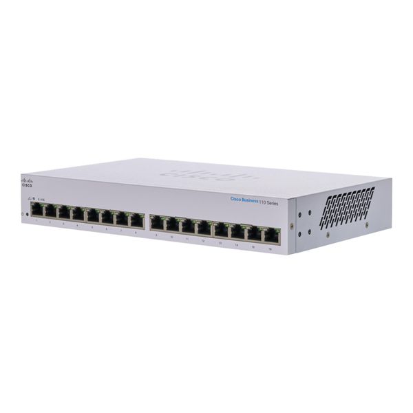 Cisco CBS110 - Non Gestito - L2 - Gigabit Ethernet (10/100/1000) - Full Duplex - Montaggio A Rack - 1U-image