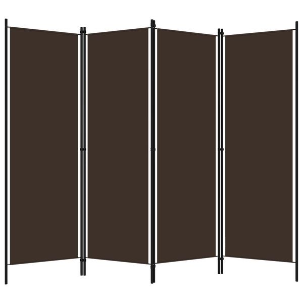Syfax™ Paravento A 4 Pannelli Marrone 200X180 Cm-image