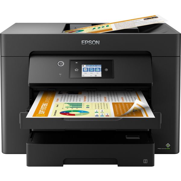 Epson C11CH68403 Epson Workforce WF-7830DTWF 4 In 1 Stampante Multifunzione A Getto D'inchiostro Nera-image